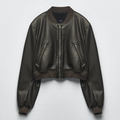 Women Black Sheepskin Shearling  Aviator A1 Bomber Leather Jacket