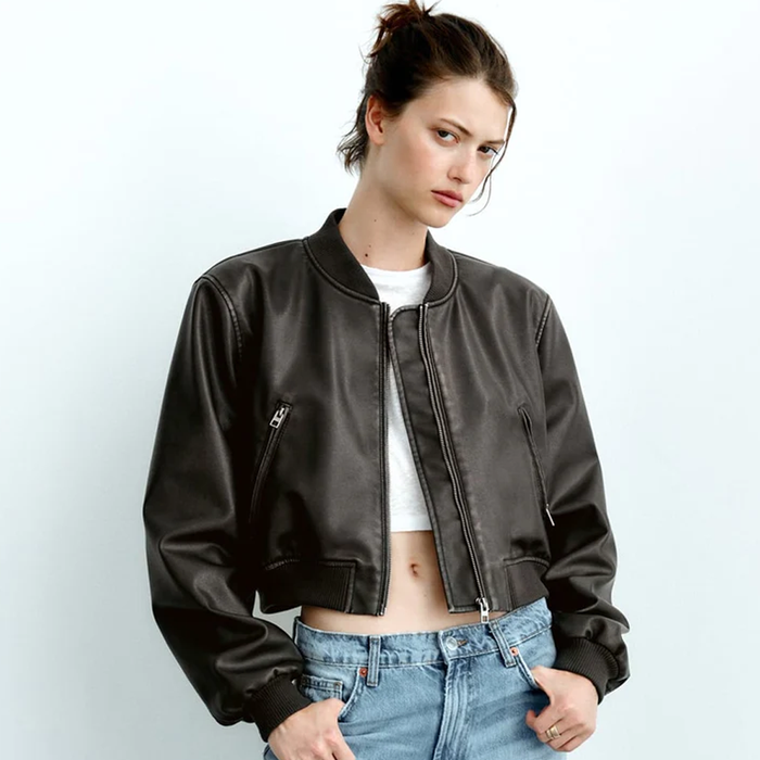 Women Black Sheepskin Shearling  Aviator A1 Bomber Leather Jacket