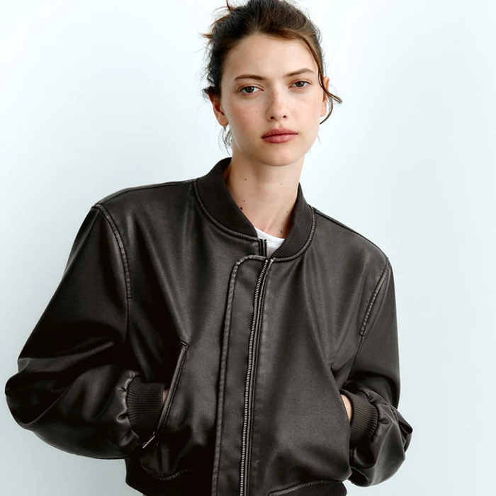 Women Black Sheepskin Shearling  Aviator A1 Bomber Leather Jacket
