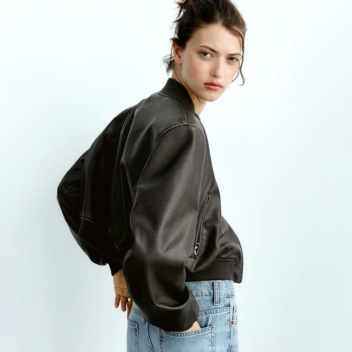 Women Black Sheepskin Shearling  Aviator A1 Bomber Leather Jacket