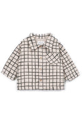 Plaid check overshirt for baby