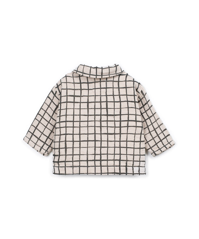 Plaid check overshirt for baby