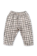 Plaid checked baby trousers