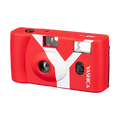 Yashica MF-1 Y-Series Snapshot Art 35mm Film Camera (Red)