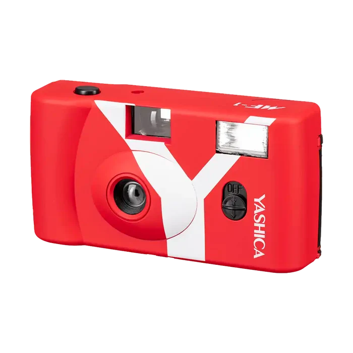 Yashica MF-1 Y-Series Snapshot Art 35mm Film Camera (Red)