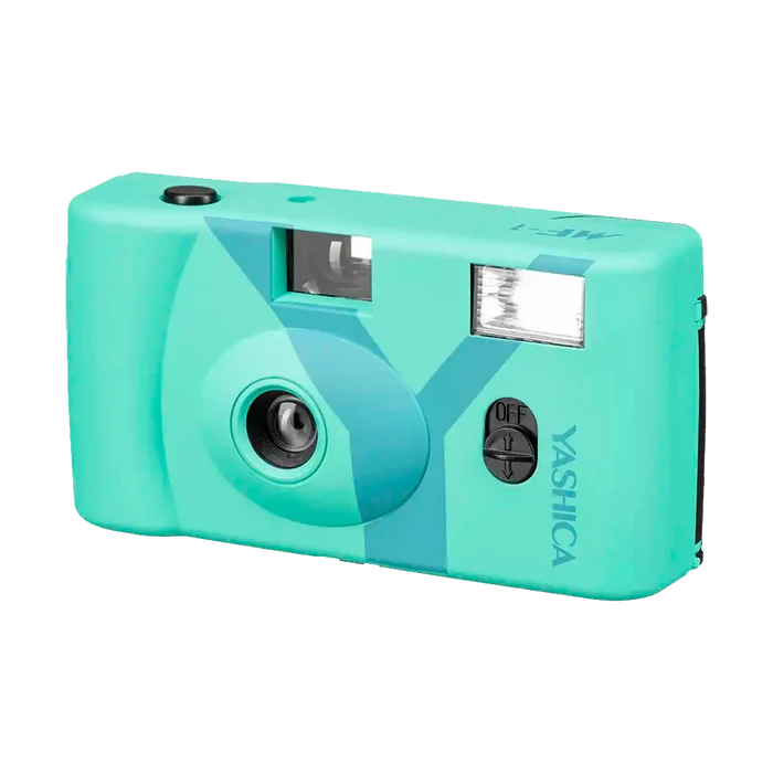 Yashica MF-1 Y-Series Snapshot Art 35mm Film Camera (Turquoise)