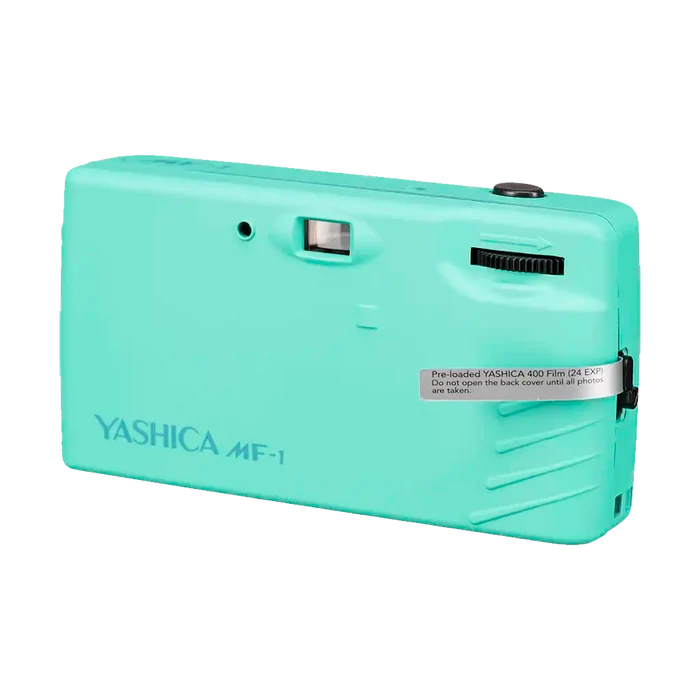 Yashica MF-1 Y-Series Snapshot Art 35mm Film Camera (Turquoise)