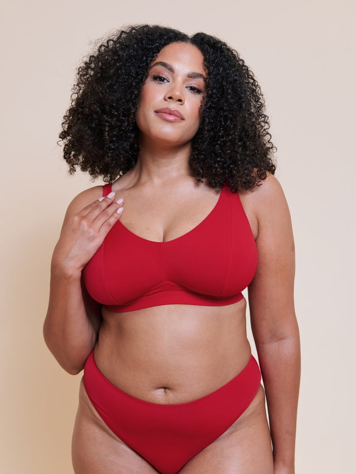 Zen Non-Wired Bralette - Red