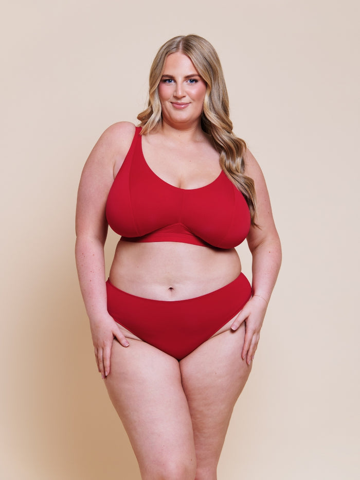 Zen Non-Wired Bralette - Red