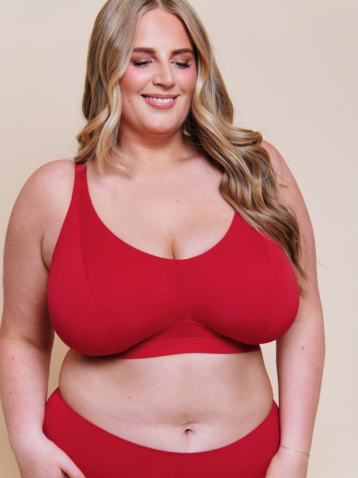 Zen Non-Wired Bralette - Red